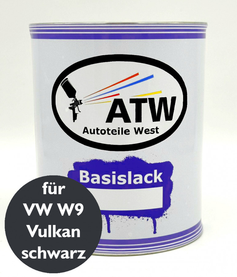 Autolack für VW W9 Vulkanschwarz